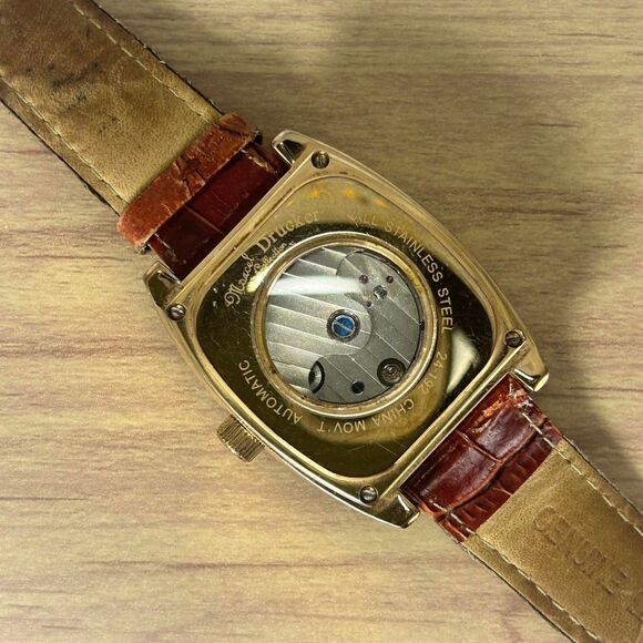 Men's Automatic Rosetone Stainless Steel Watch Marcel Drucker Collection - Picture 3 of 5